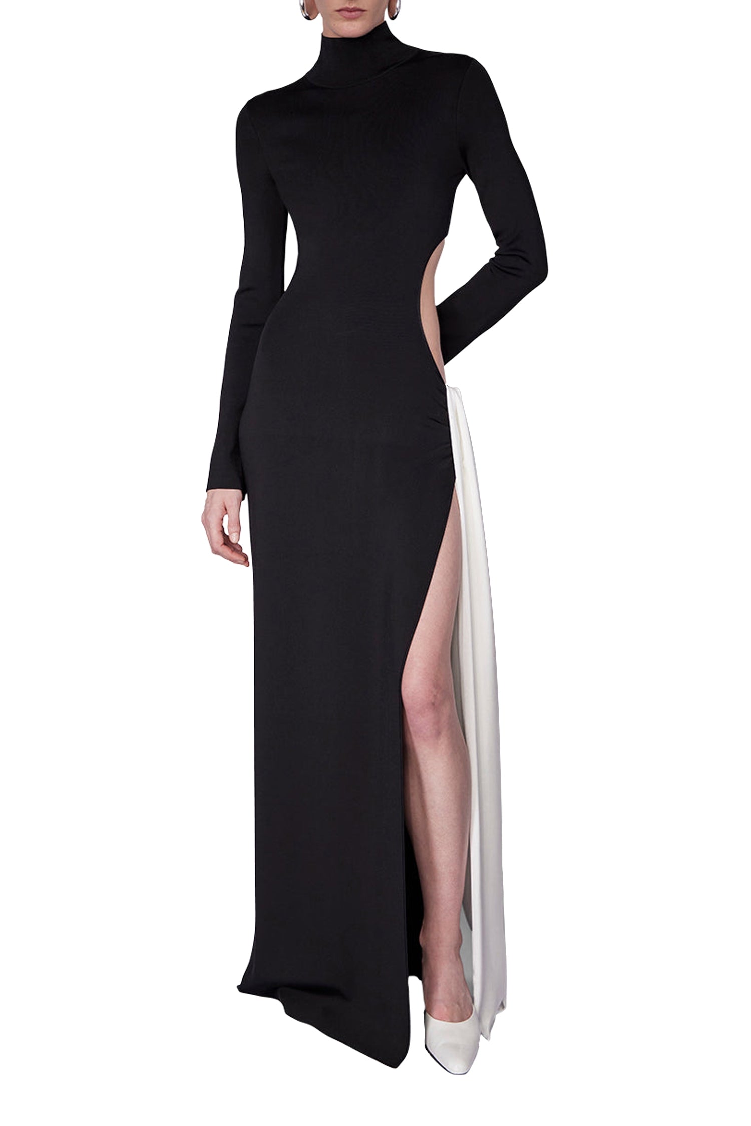 Robe Cindy torsadée - Black & White