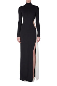 Robe Cindy torsadée - Black & White