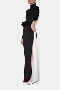 Robe Cindy torsadée - Black & White