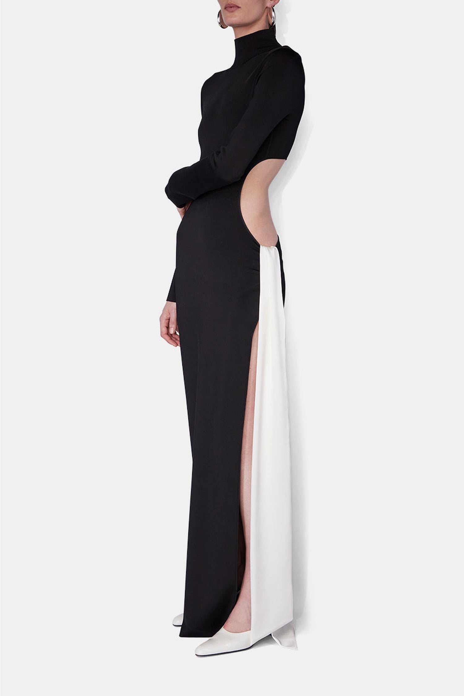 Robe Cindy torsadée - Black & White