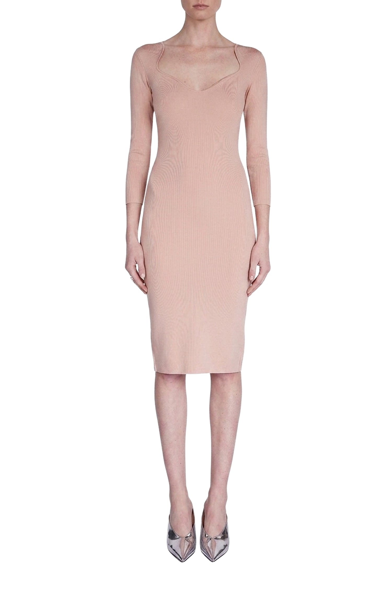 Kaia 3/4 sleeve dress - Blush