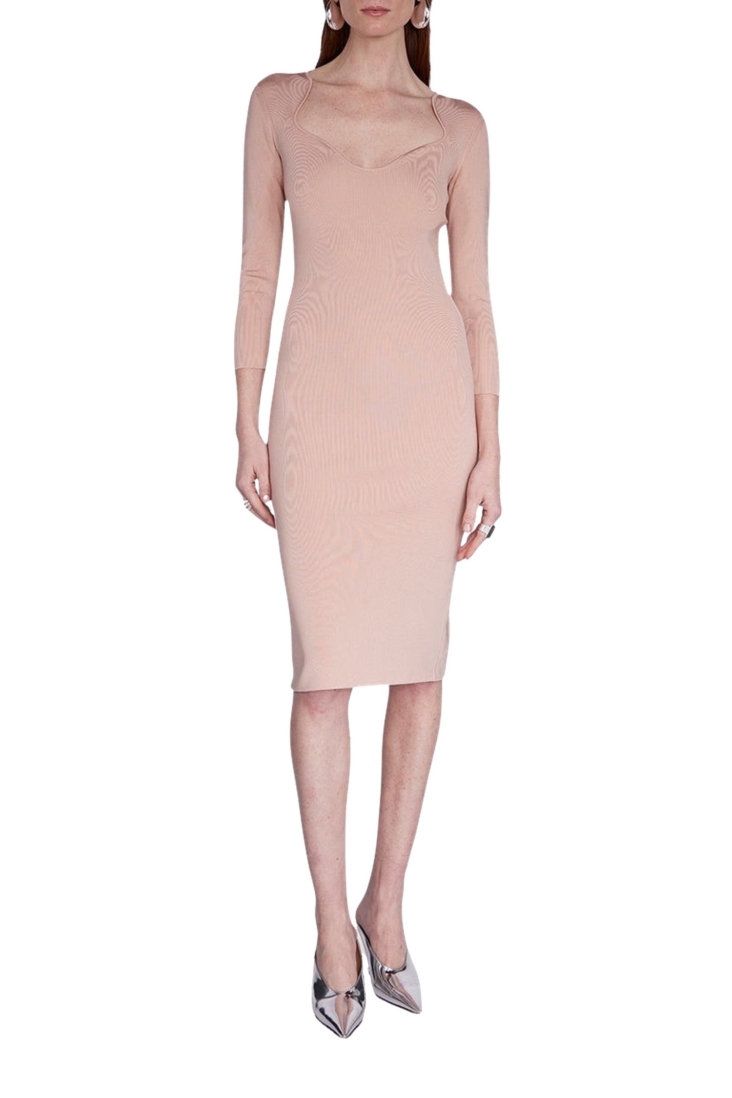 Robe Kaia à manches 3/4 - Blush