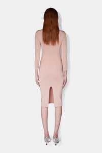 Robe Kaia à manches 3/4 - Blush