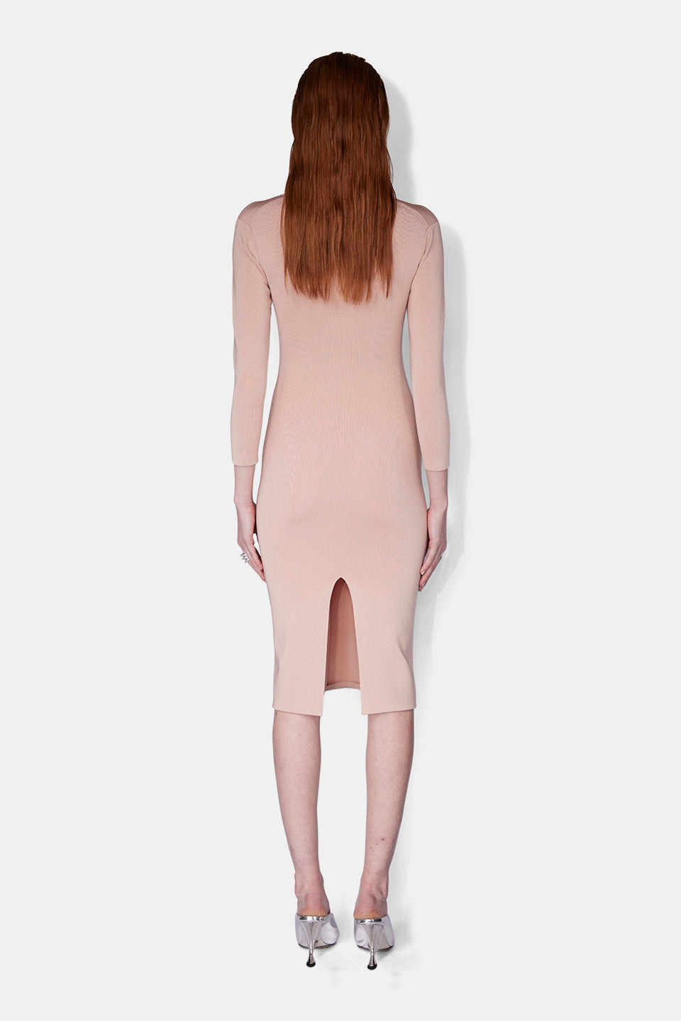 Robe Kaia à manches 3/4 - Blush
