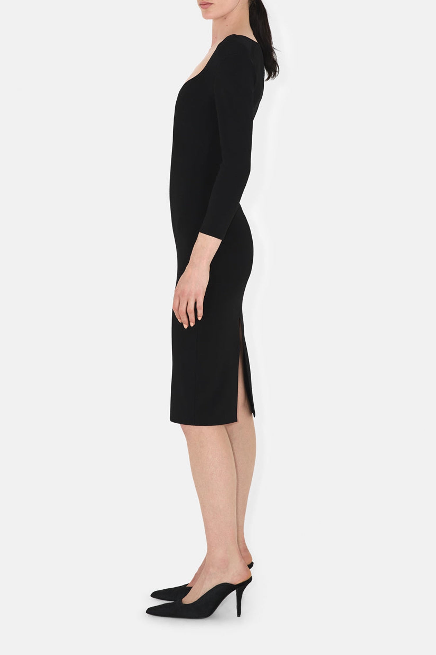 Robe Kaia en maille - Black