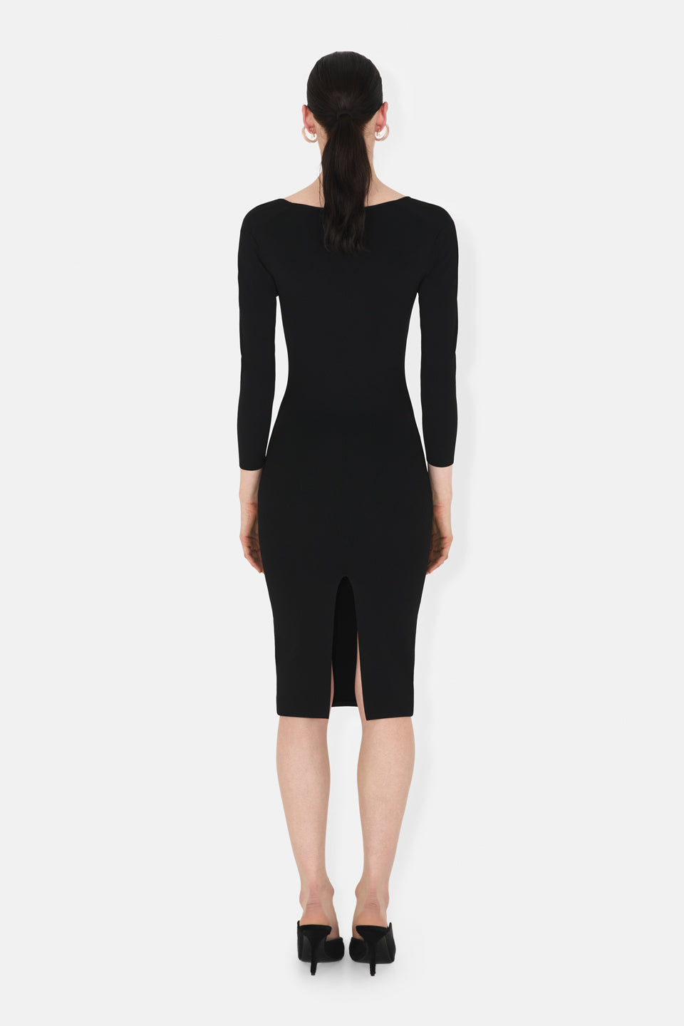 Robe Kaia en maille - Black
