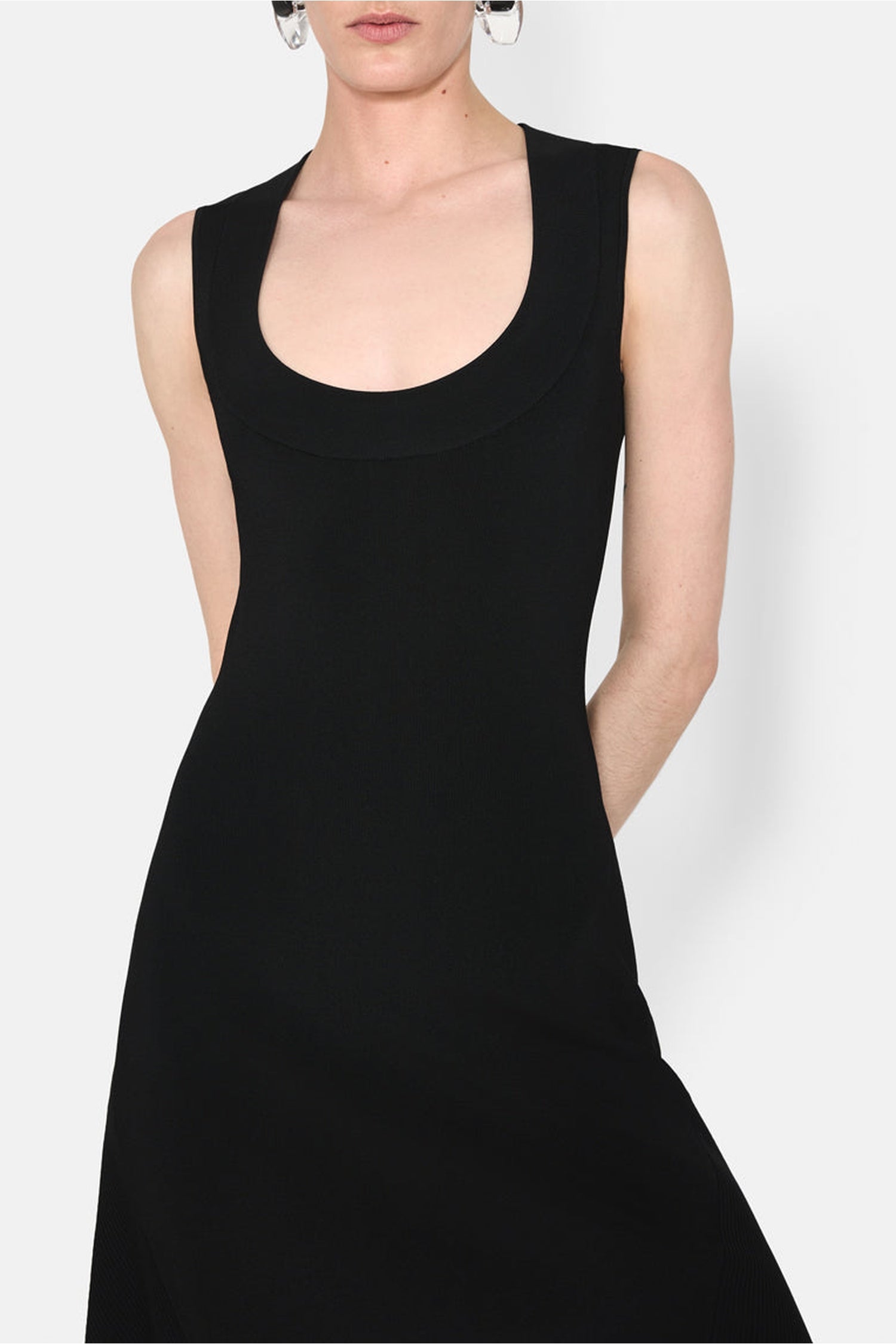 Robe Claudia à encolure ronde - Black