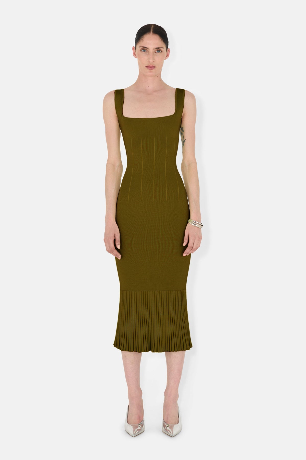 Atalanta Dress Short - Olive