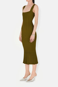 Atalanta Dress Short - Olive