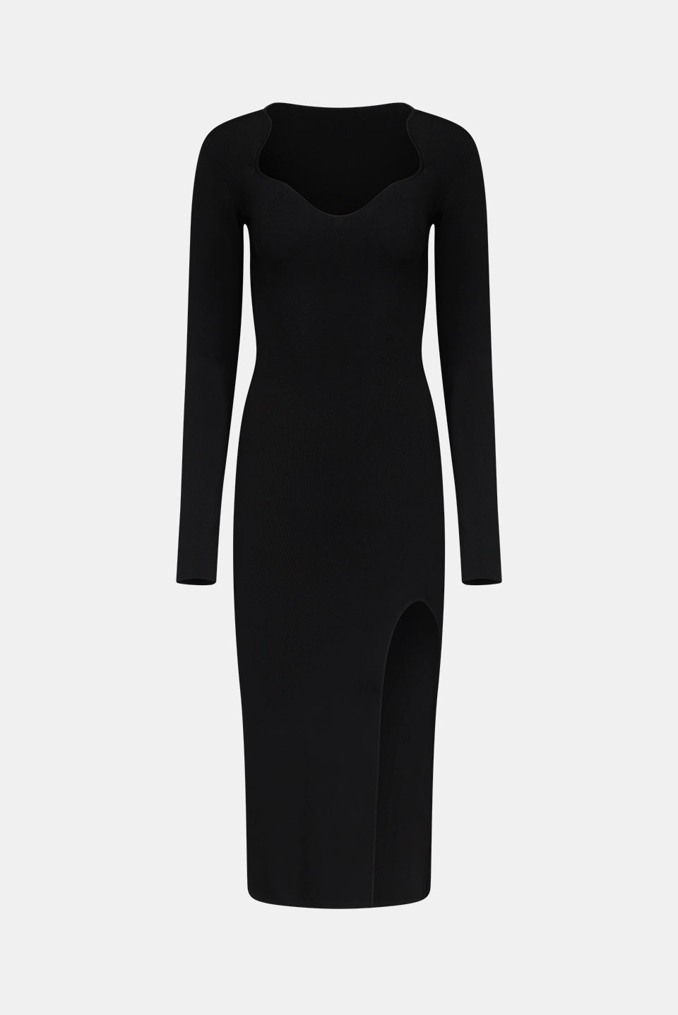 Robe Kaia à manches longues - Black