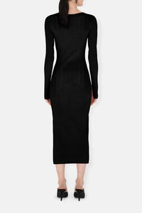 Robe Kaia à manches longues - Black