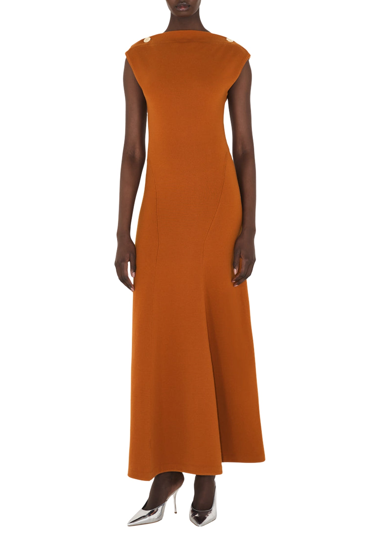 Robe Fatima en laine - Brandy