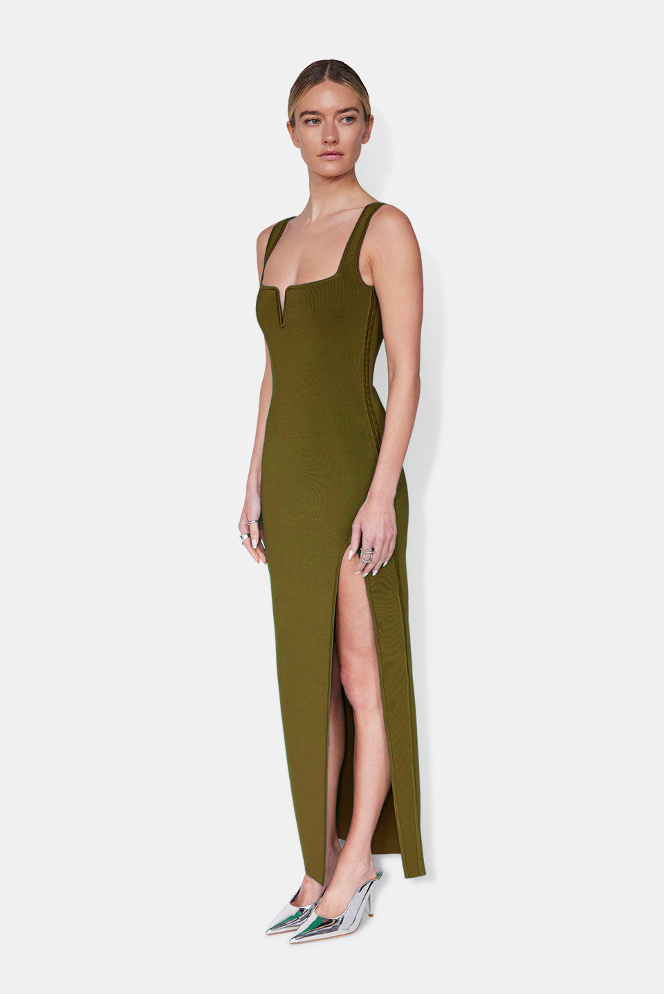 Freya Dress - Olive