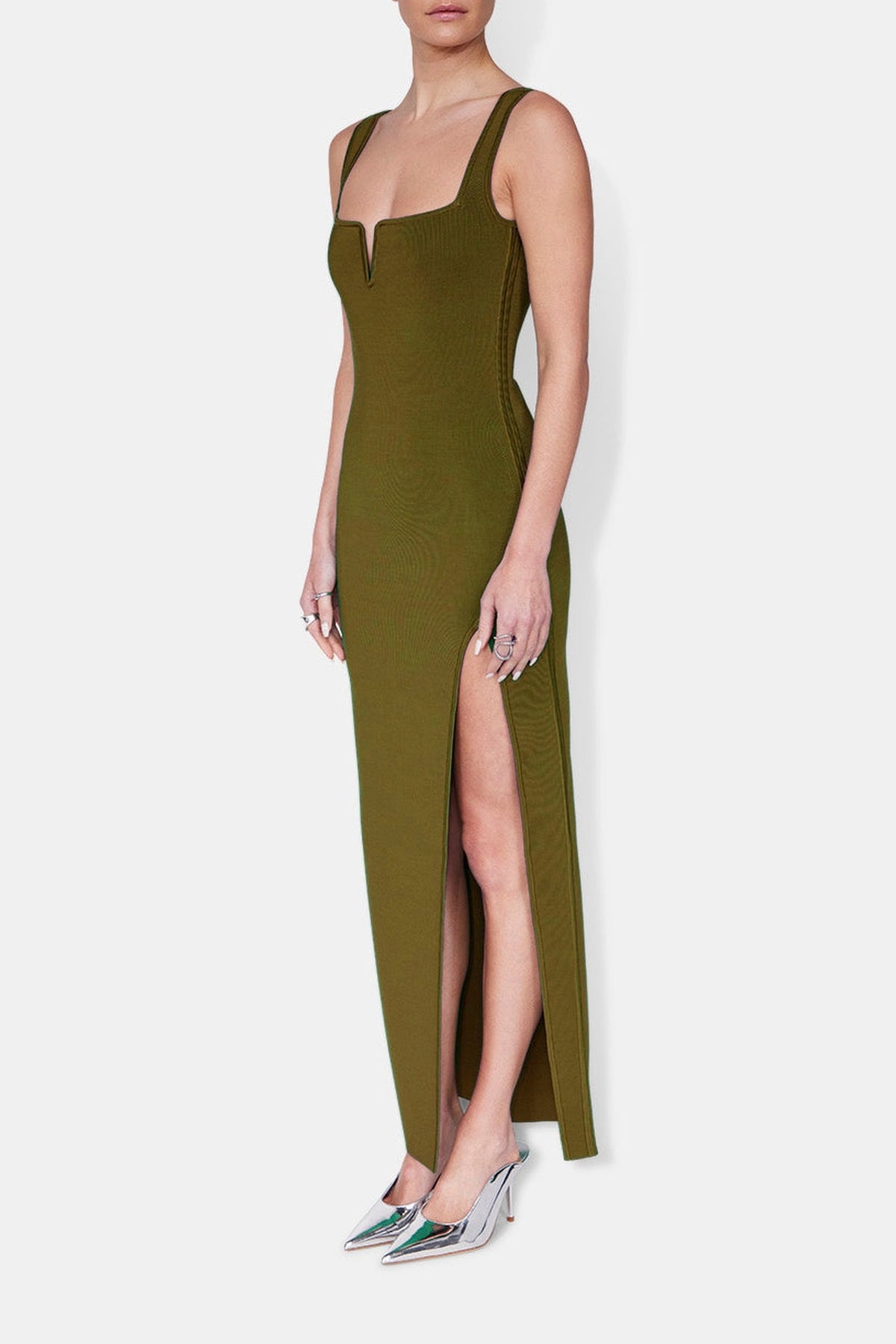 Robe longue Freya - Olive