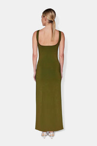 Robe longue Freya - Olive