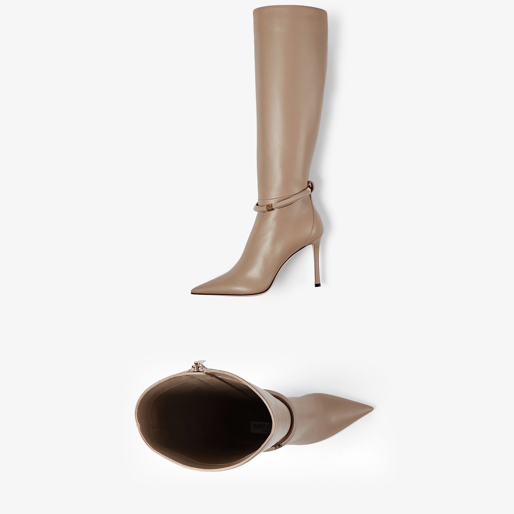 Bottes Dreece 95 en cuir - Stone