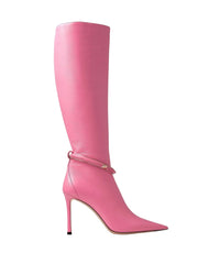 Bottes Dreece 95 en cuir - Candy Pink