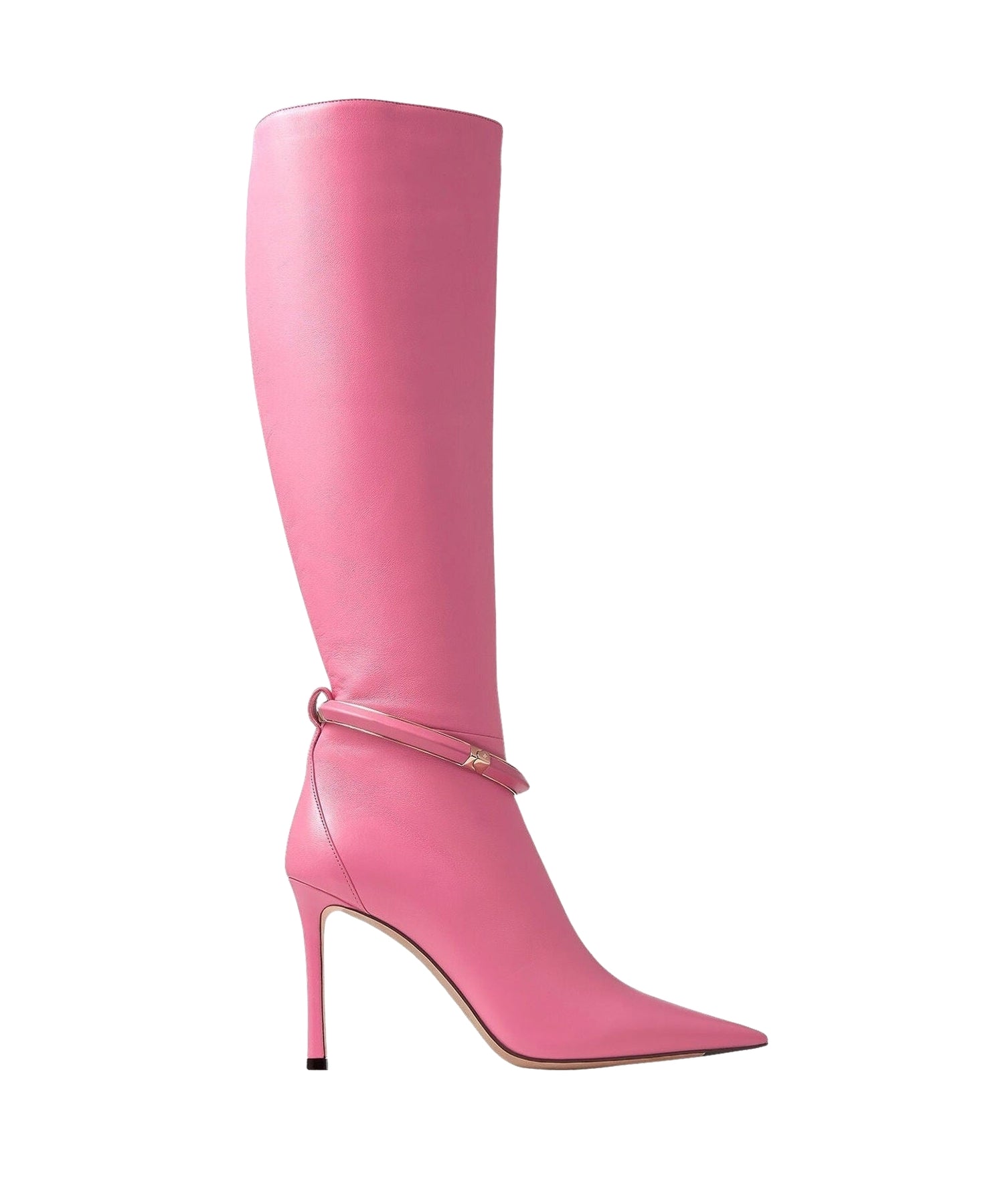 Bottes Dreece 95 en cuir - Candy Pink