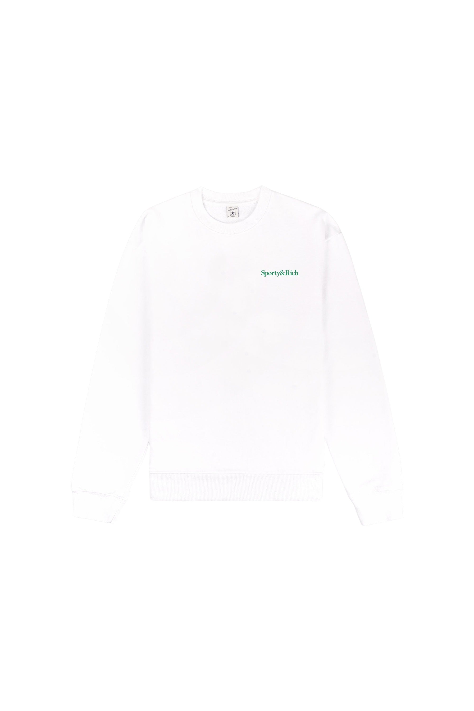 Drink More Water Crewneck - White & Verde