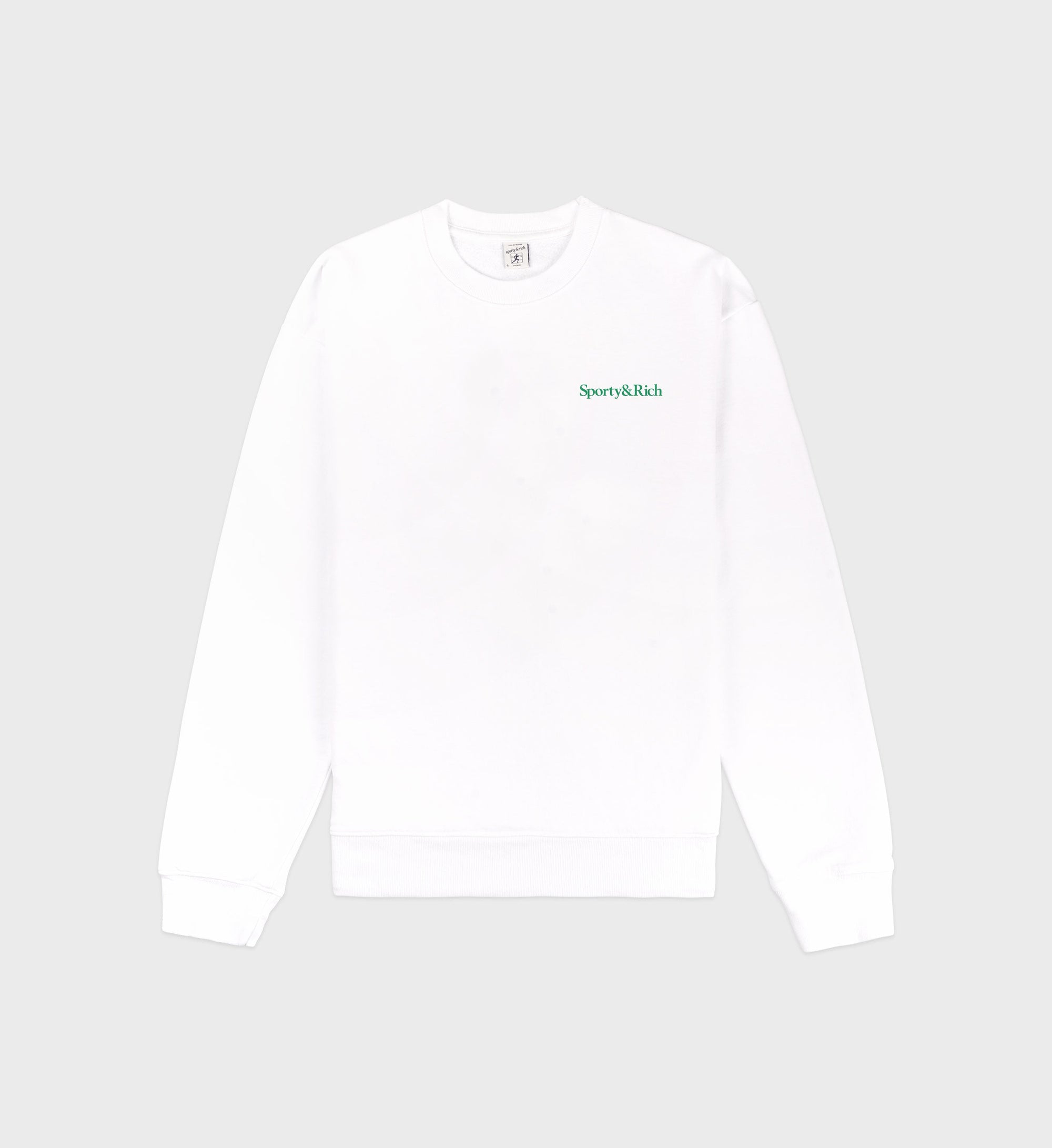 Drink More Water Crewneck - White & Verde