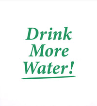 Drink More Water Crewneck - White & Verde