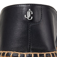 Mocassins Dru en cuir à perles et clous - Black & White