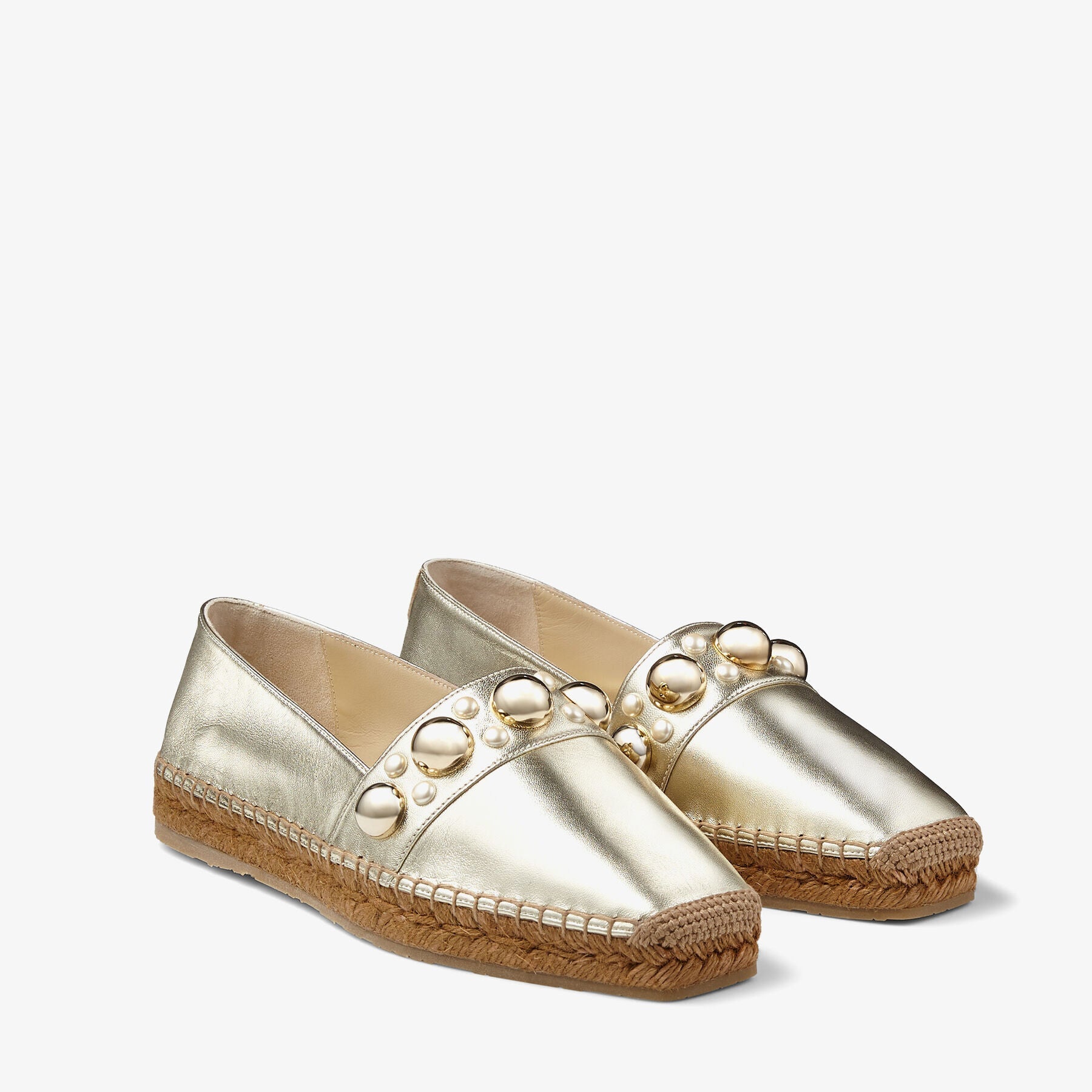 Mocassins Dru en cuir - Gold & Gold Mix