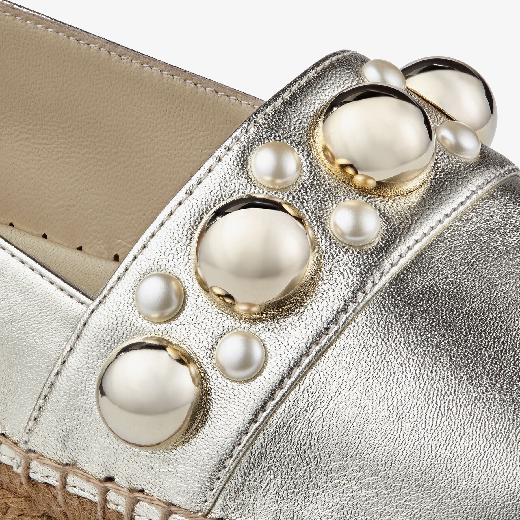 Mocassins Dru en cuir - Gold & Gold Mix