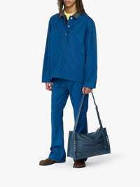 Chemise De Rugby À Poches Appliquées - Bright Blue