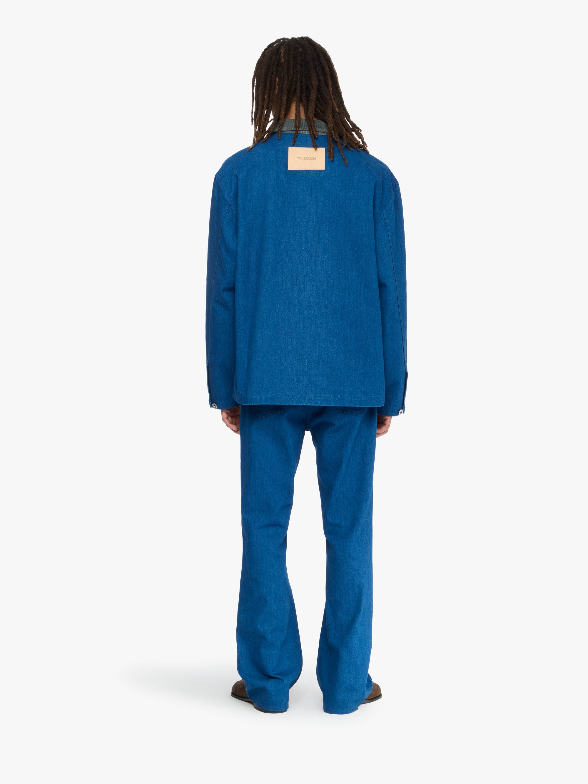 Chemise De Rugby À Poches Appliquées - Bright Blue