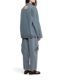 Chemise De Rugby À Poches Appliquées - Light Grey
