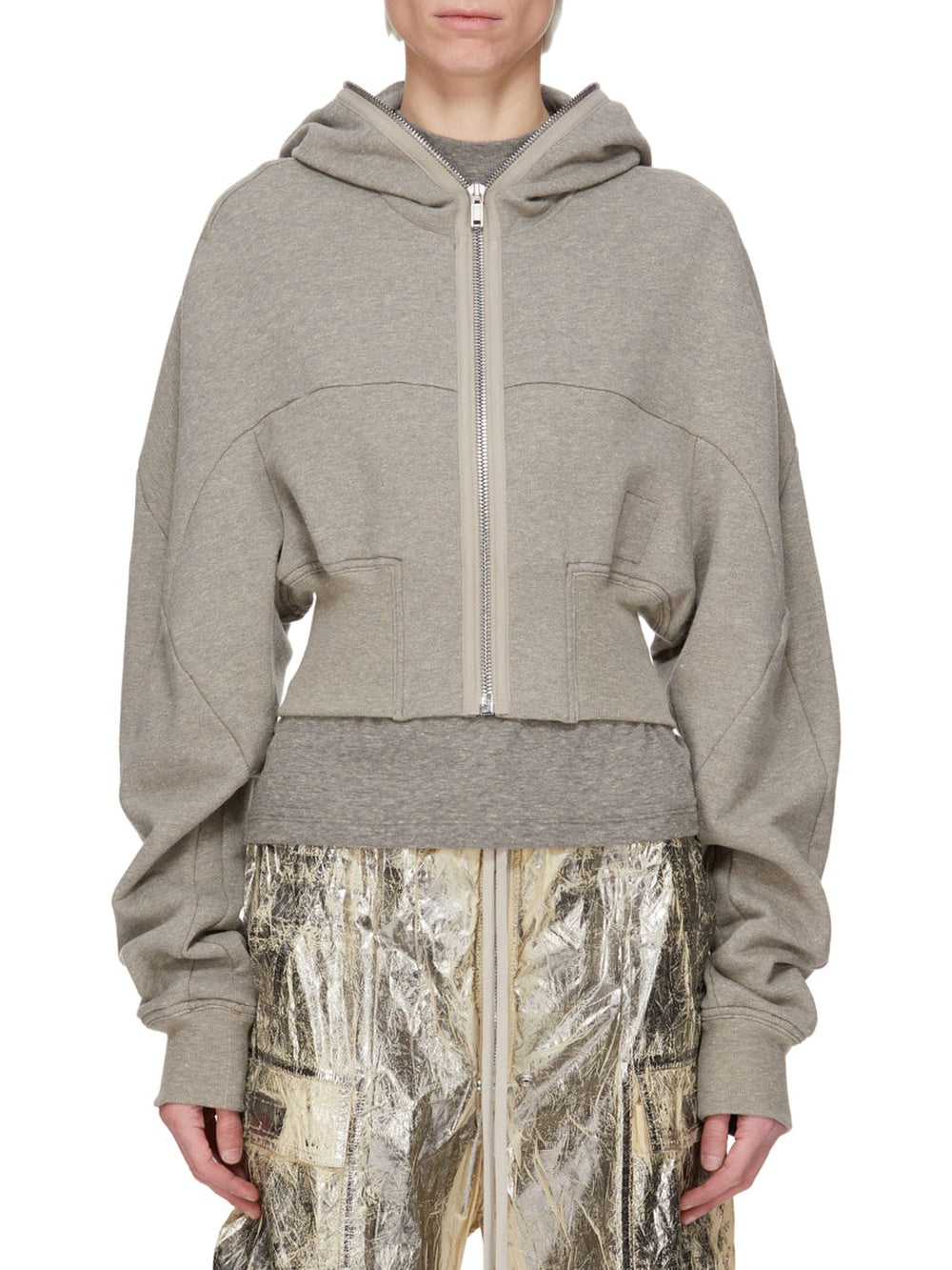 Sweatshirt Gimp Collage à capuche - Melange Grey