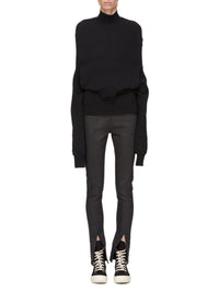 Legging Slit Front en denim - Black Wax