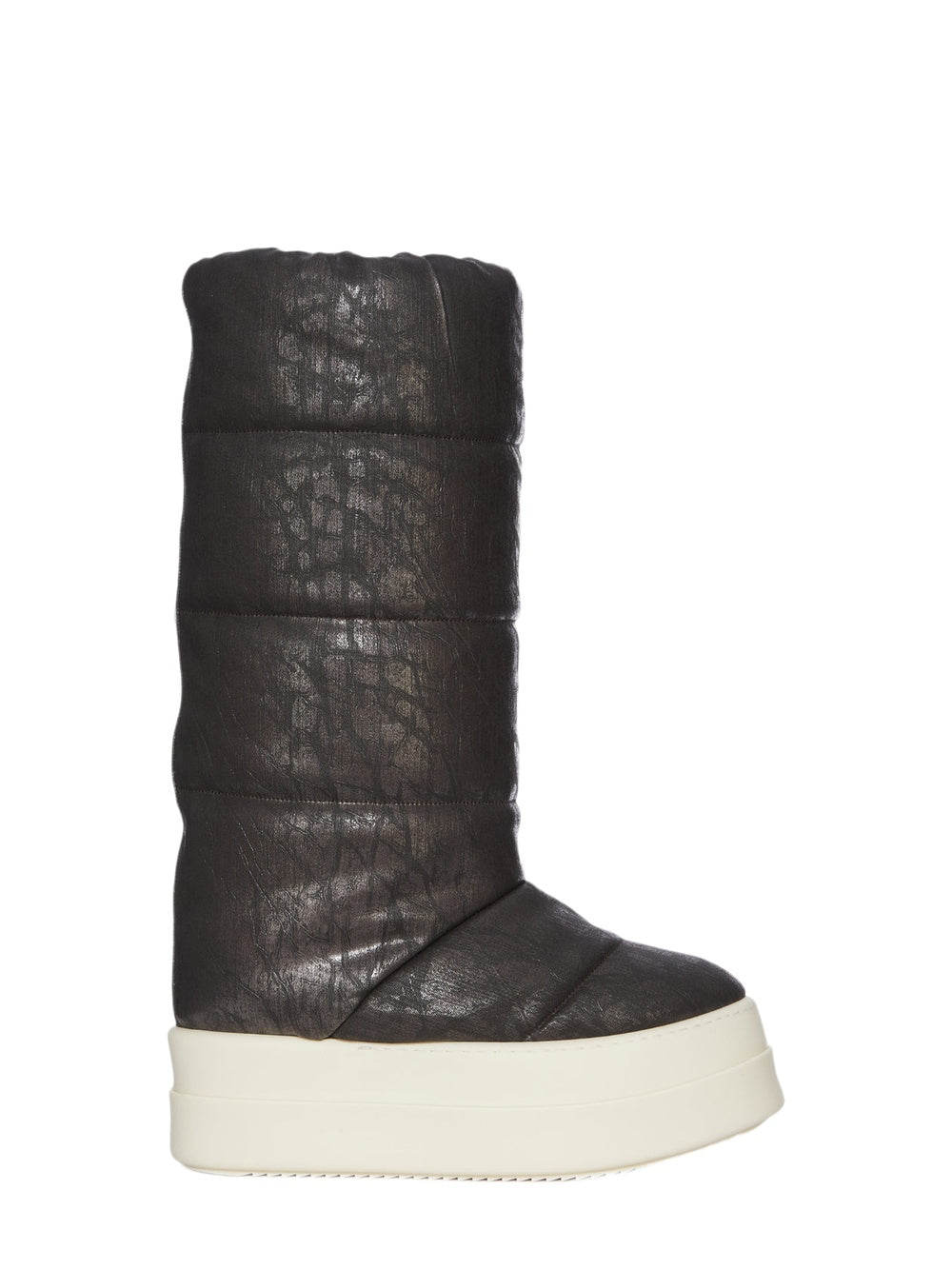 Mega Bumper Lunar high-top denim boots - Bronze & Milk