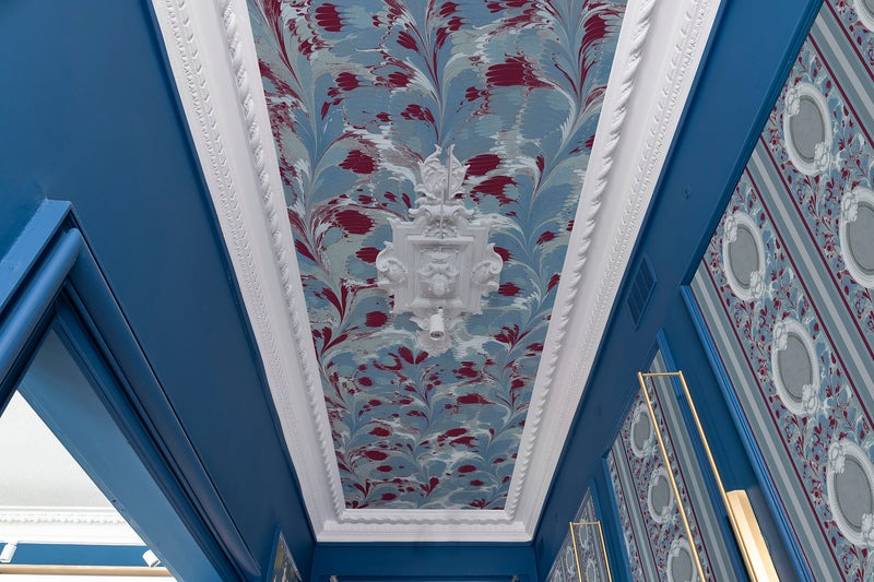 Rouleau Marbré de Venise - Bleu