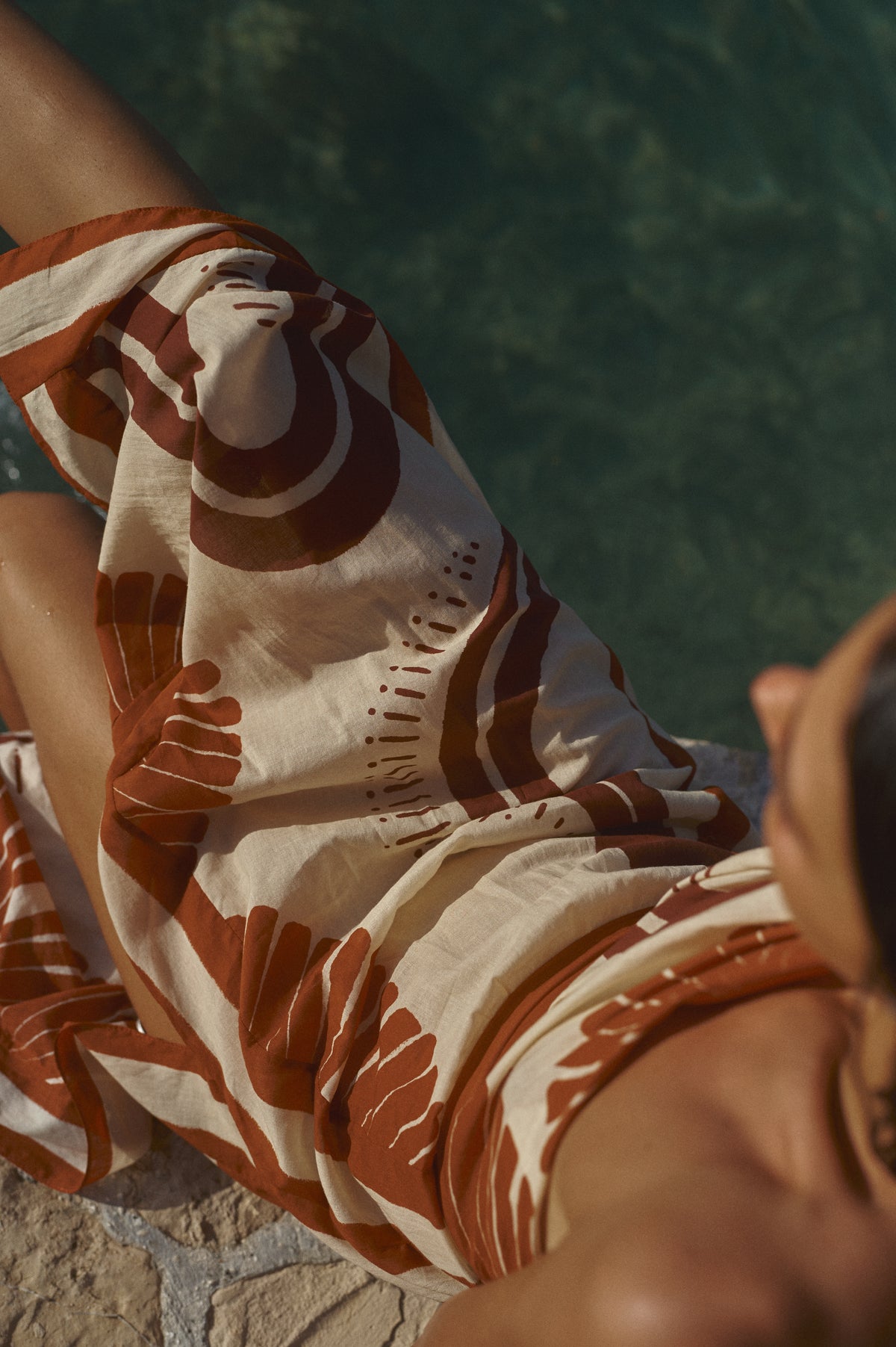 Red / Natural Ecosystem Dress