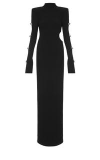 Bow cut-out maxi dress - Black