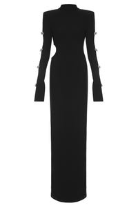 Bow cut-out maxi dress - Black