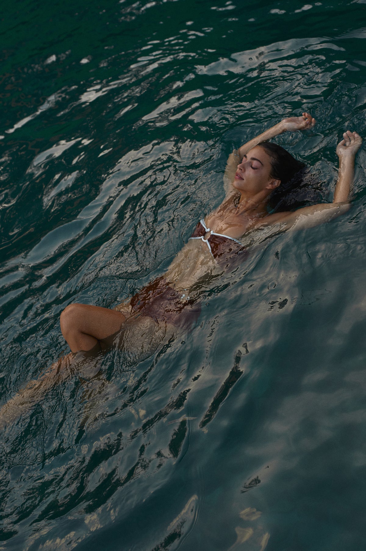 Brown / Intense Colorings Bikini Top in Terracota