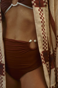 Brown / Intense Colorings Bikini Top in Terracota
