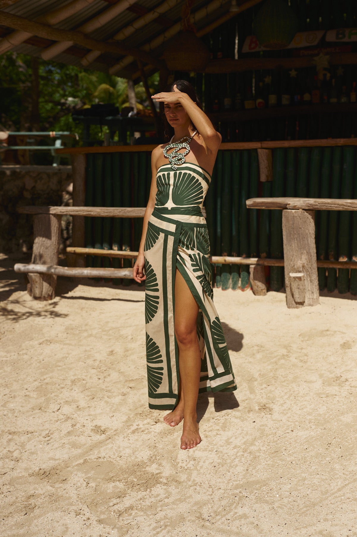 Green / Ancient Peru Dress in Green