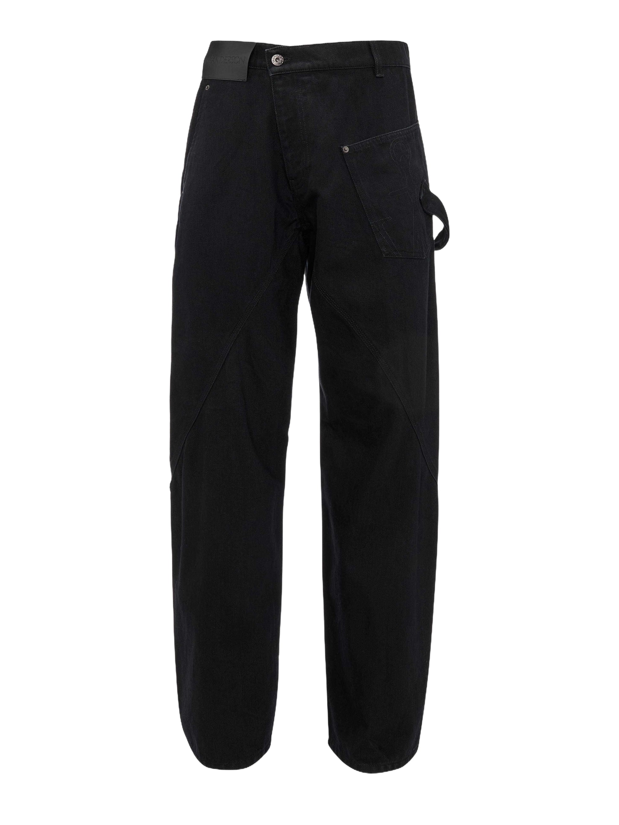Pantalon asymétrique en denim - Black