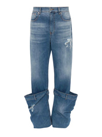 Pantalon droit en denim - Light Blue