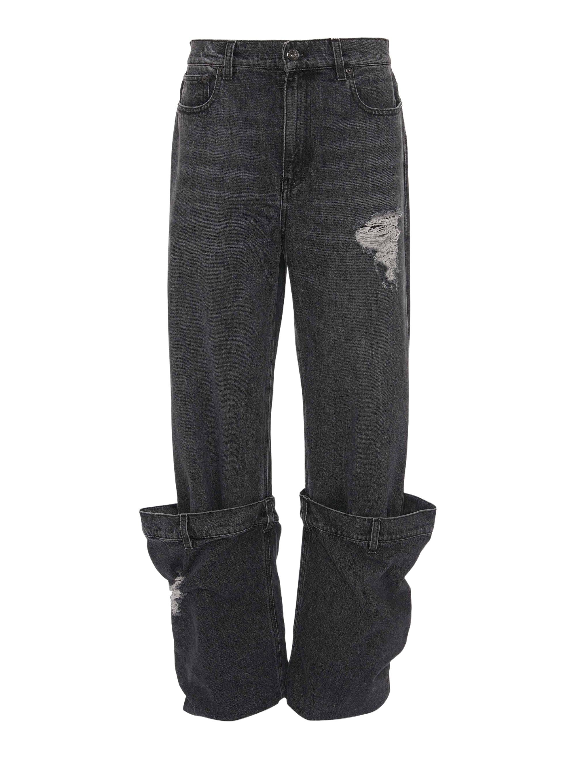 Pantalon Bucket en denim - Grey