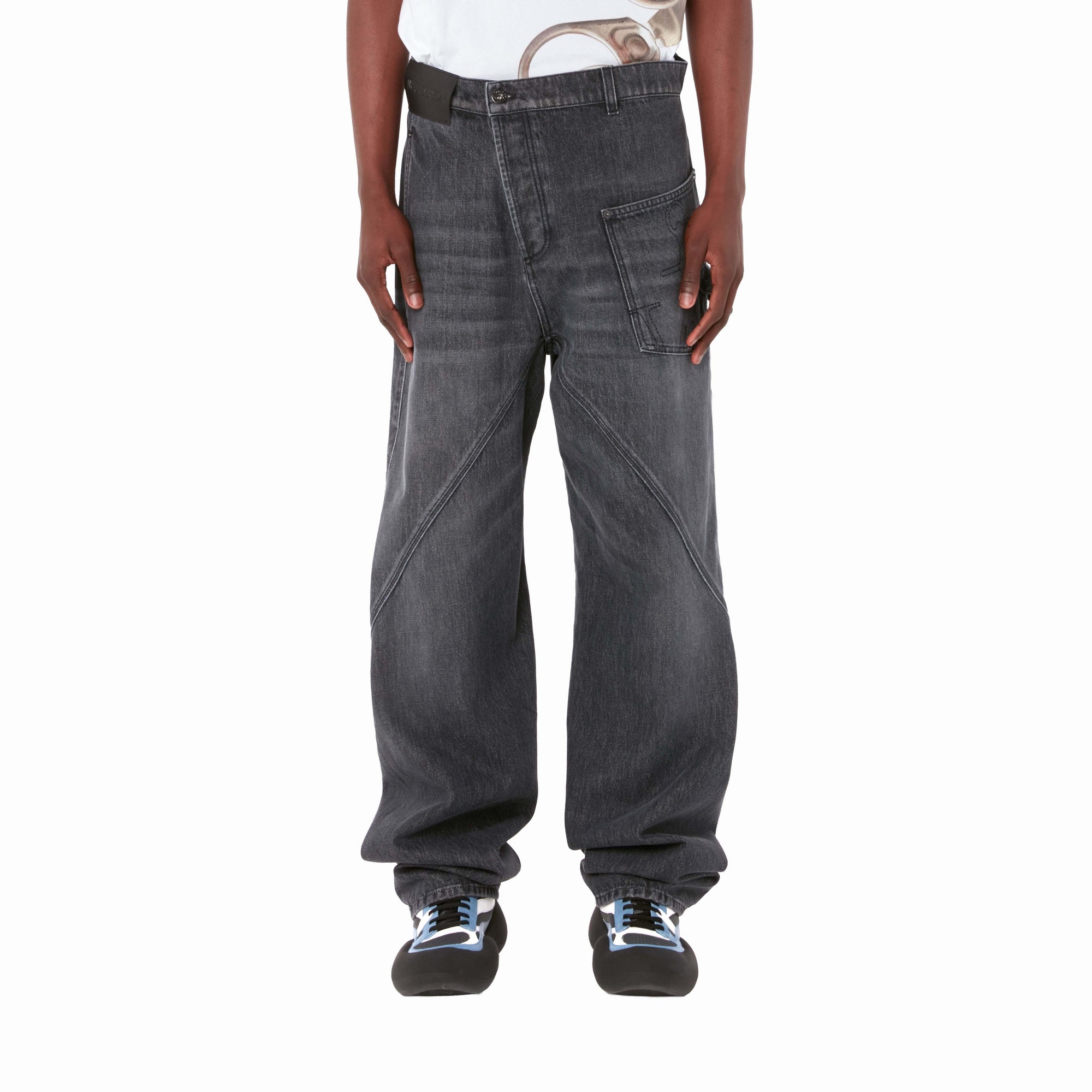 Jeans De Travail Tordus - Grey