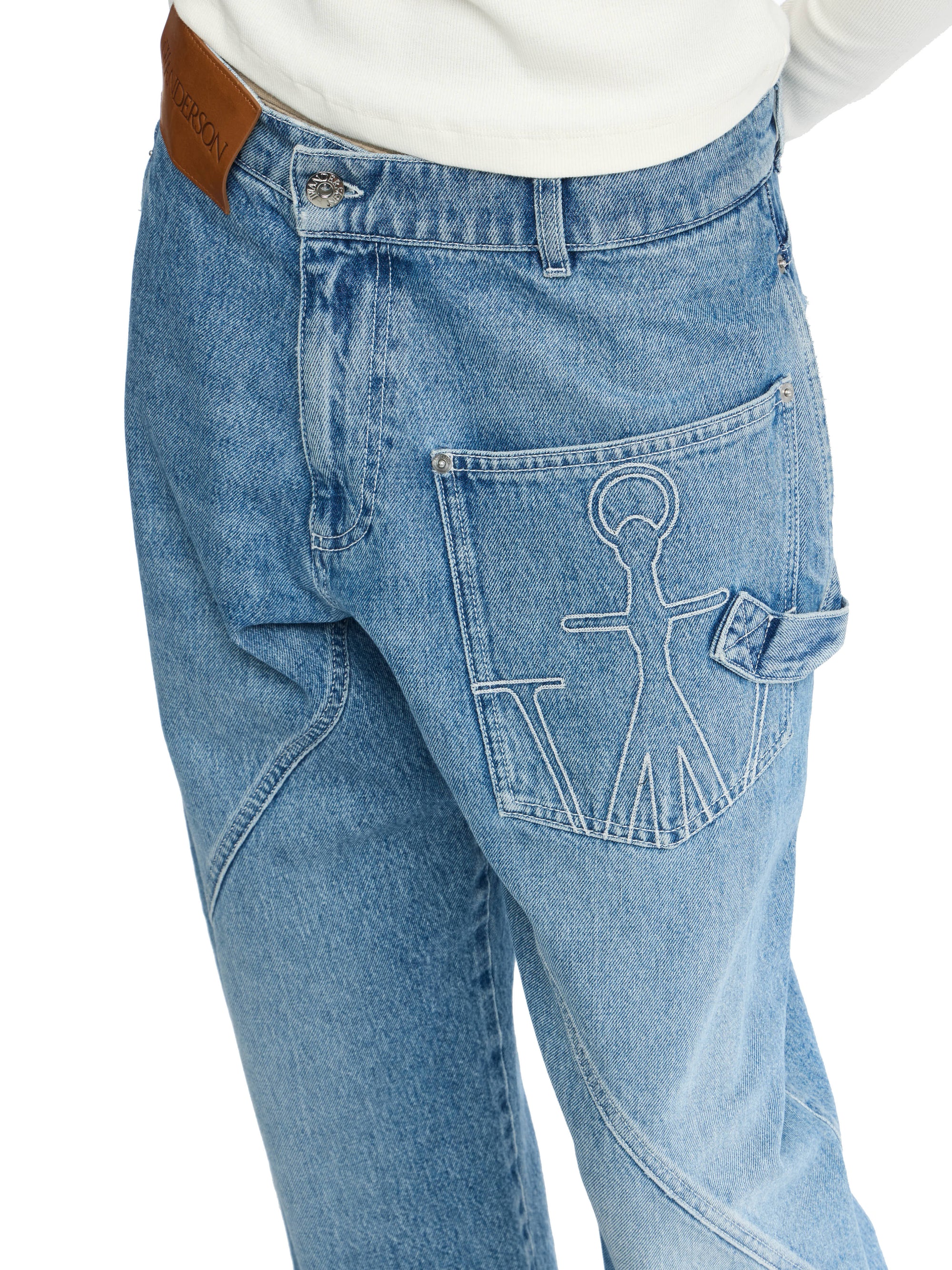Jeans De Travail Tordus - Light Blue