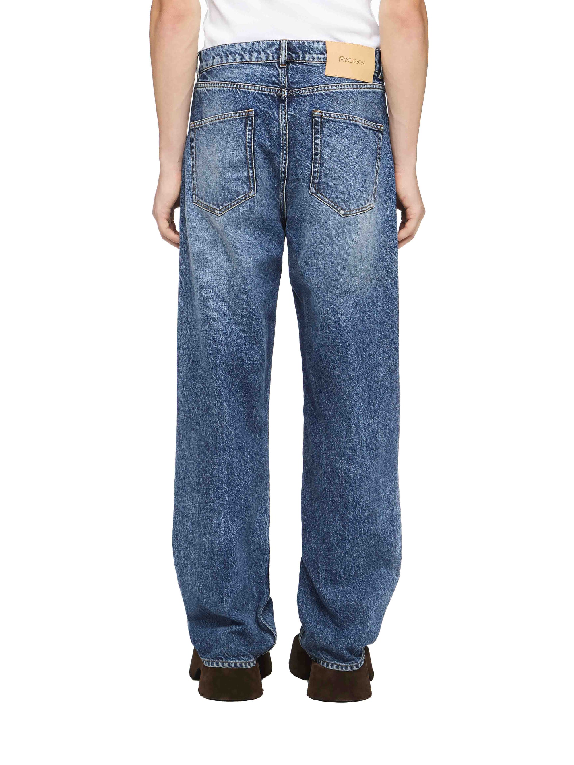 Pantalon À Jambe Droite À 5 Poches - Mid Blue