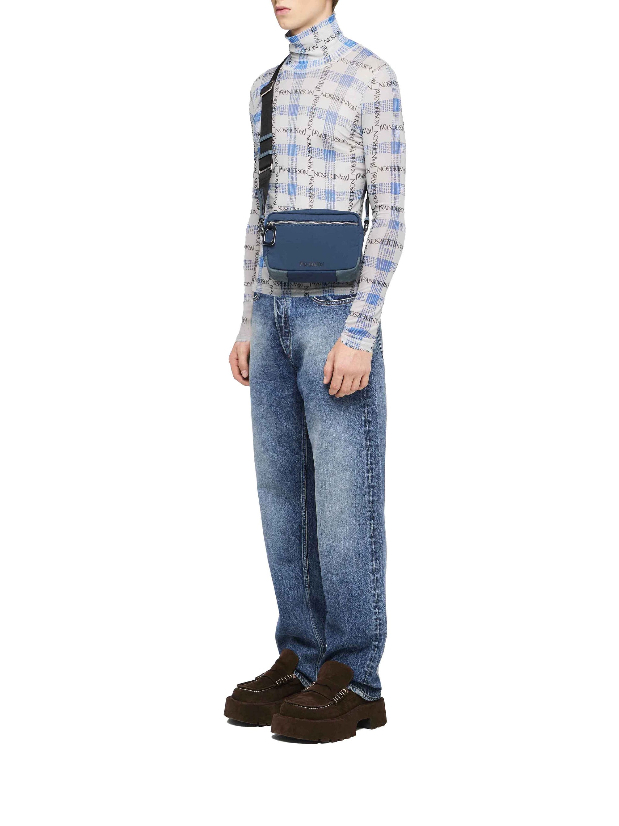 Pantalon droit à 5 poches en denim - Mid Blue