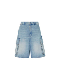 Short cargo en denim - Light Blue