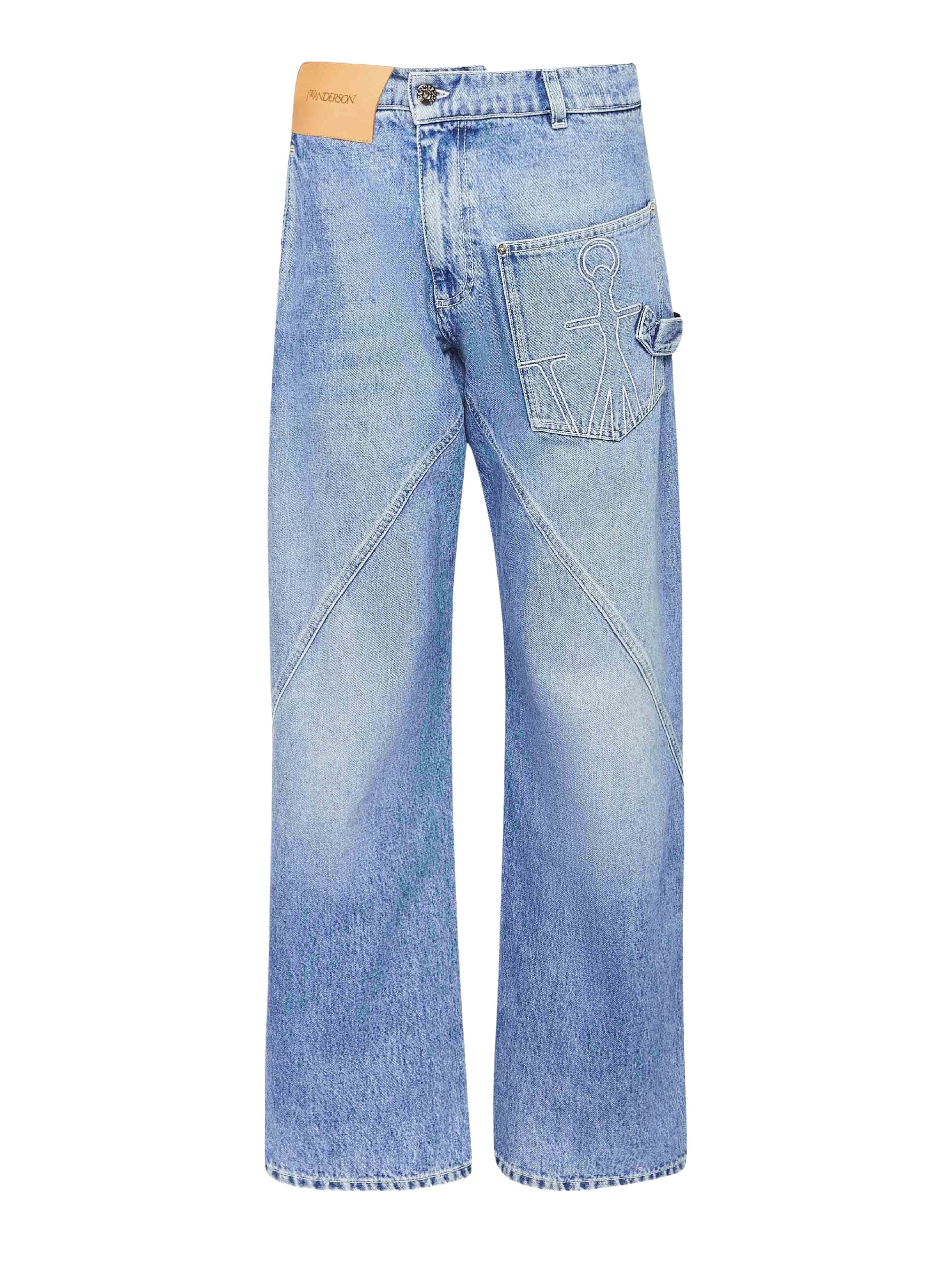 Jeans De Travail Tordus - Light Blue